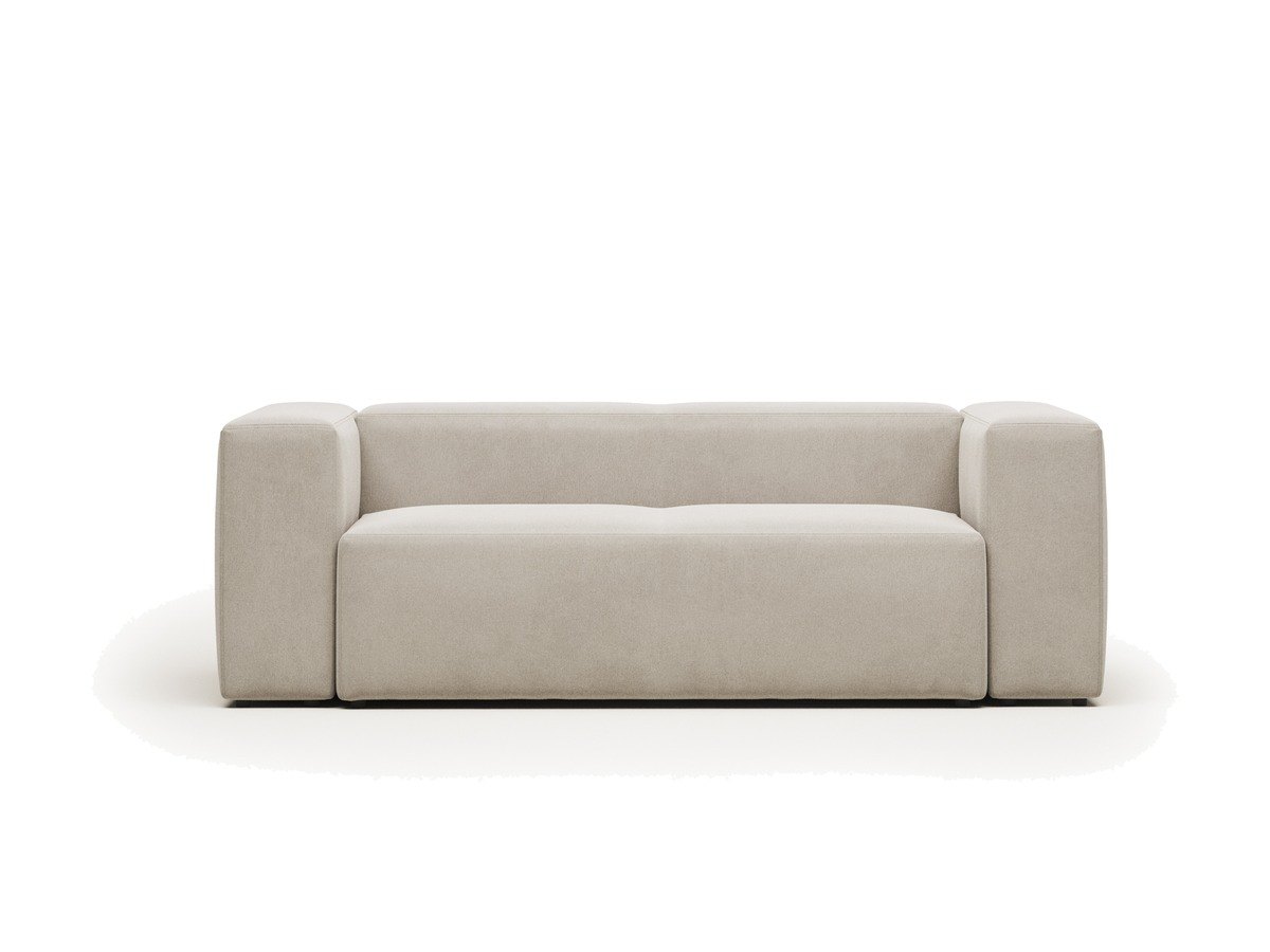 Kave Home Blok 2-zitsbank in beige chenille 210 cm FSC Mix Credit