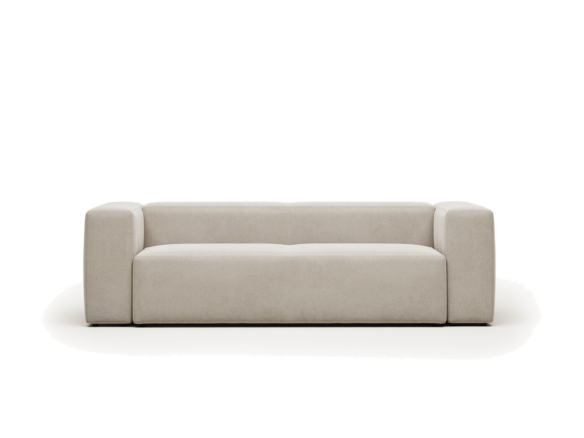 Kave Home Blok 3-zitsbank in beige chenille 240 cm FSC Mix Credit