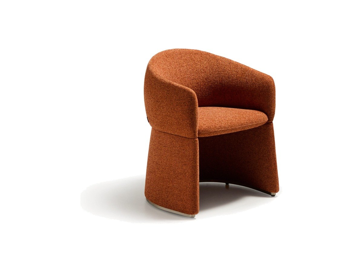 Kave Home Bosca stoel in terracotta chenille