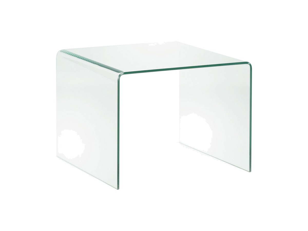 Kave Home Burano glazen bijzettafel 60 x 60 cm