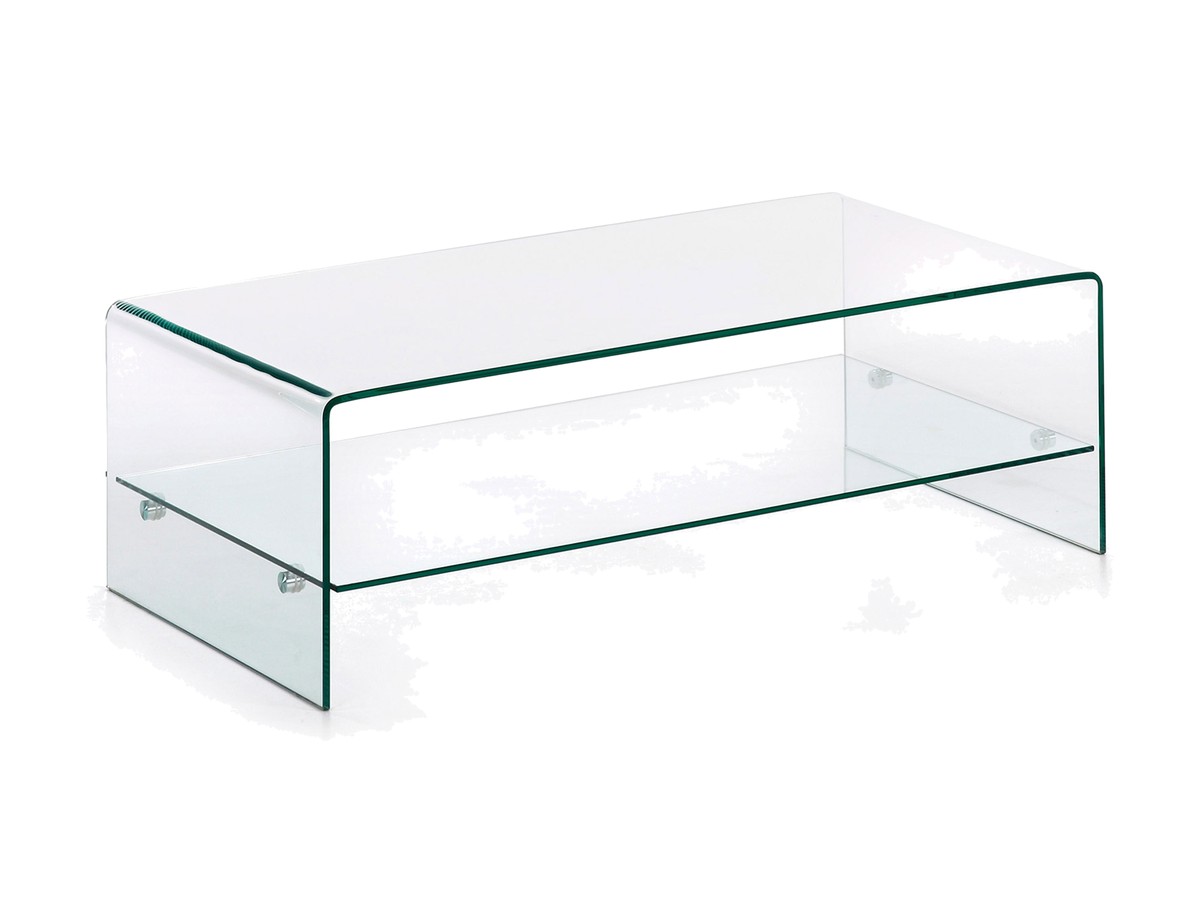 Kave Home Burano glazen salontafel 110 x 55 cm