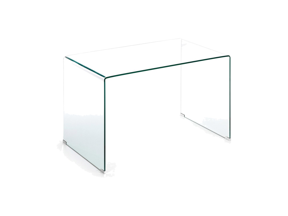 Kave Home Burano glazen tafel 125 x 70 cm