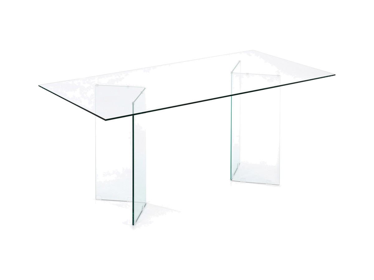 Kave Home Burano glazen tafel 200 x 90 cm