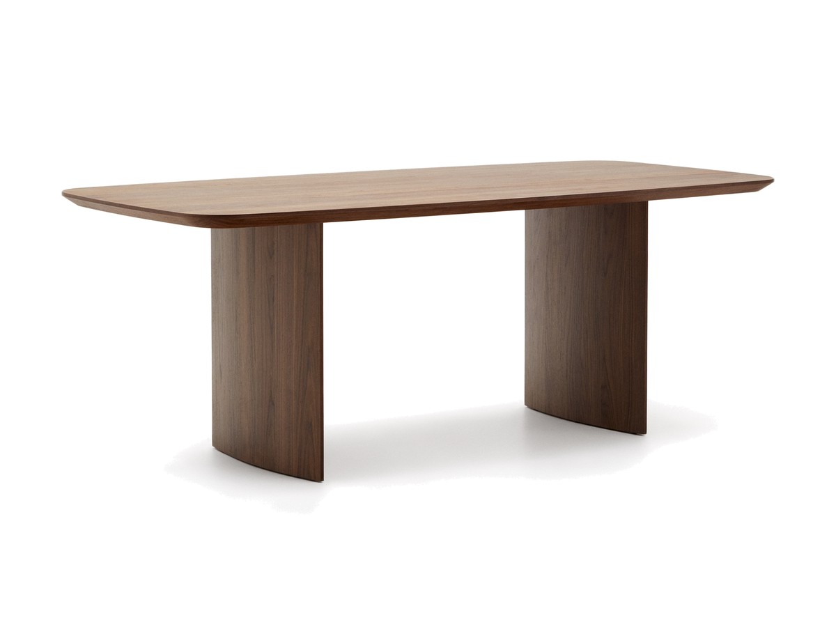 Kave Home Litto tafel van walnootfineer 200 x 100 cm