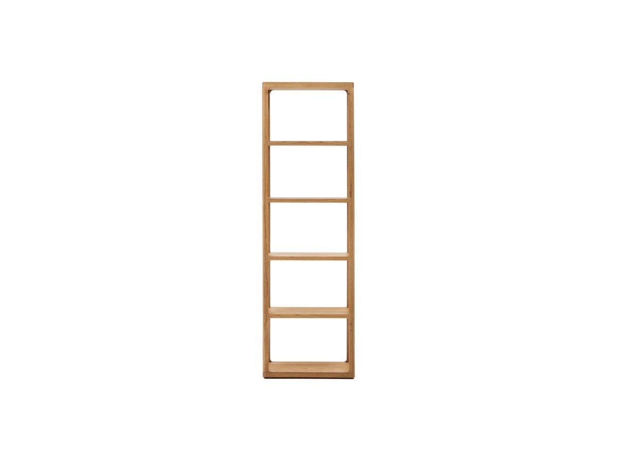 Kave Home Maymai rekken met massief eiken structuur, 60 x 193 cm