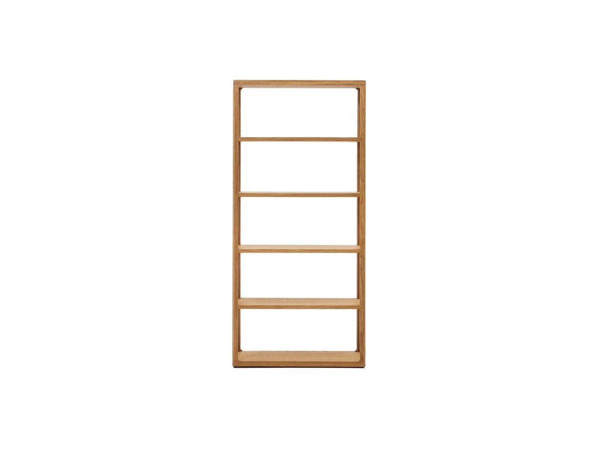 Kave Home Maymai rekken met massief eiken structuur, 90 x 193 cm