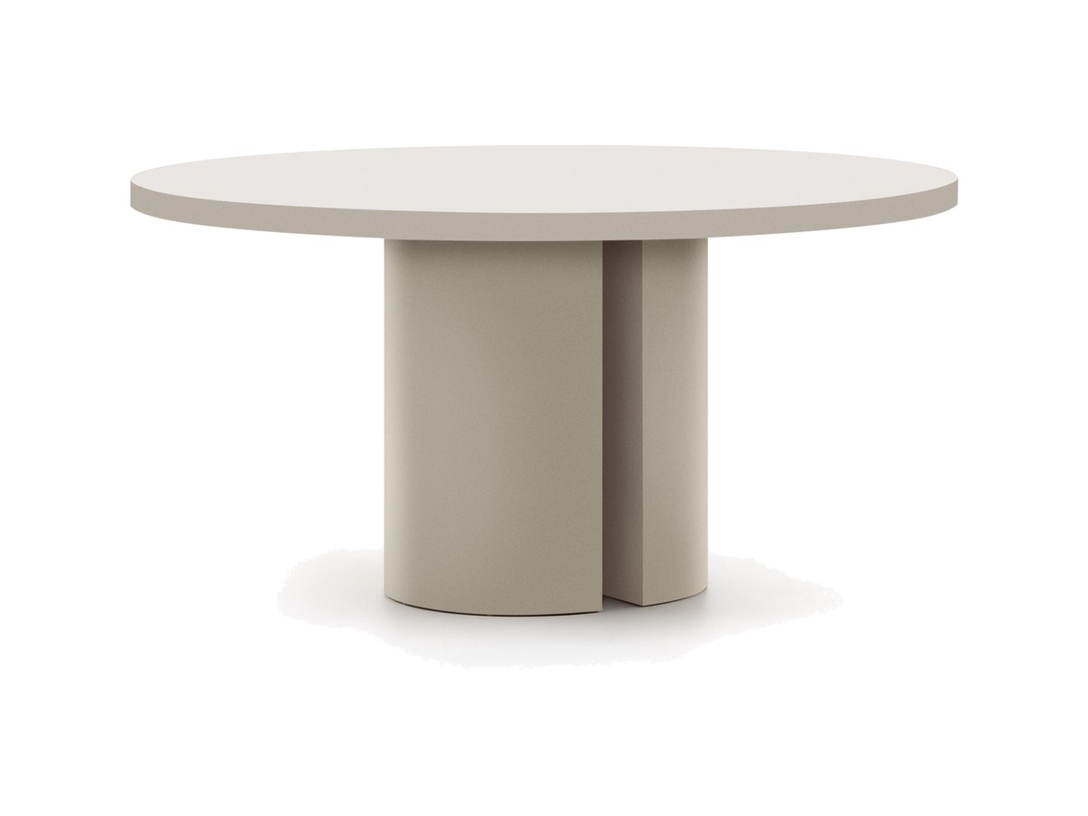 Kave Home Nealy ronde tafel in gelakt MDF in ruwe afwerking Ø 150 cm