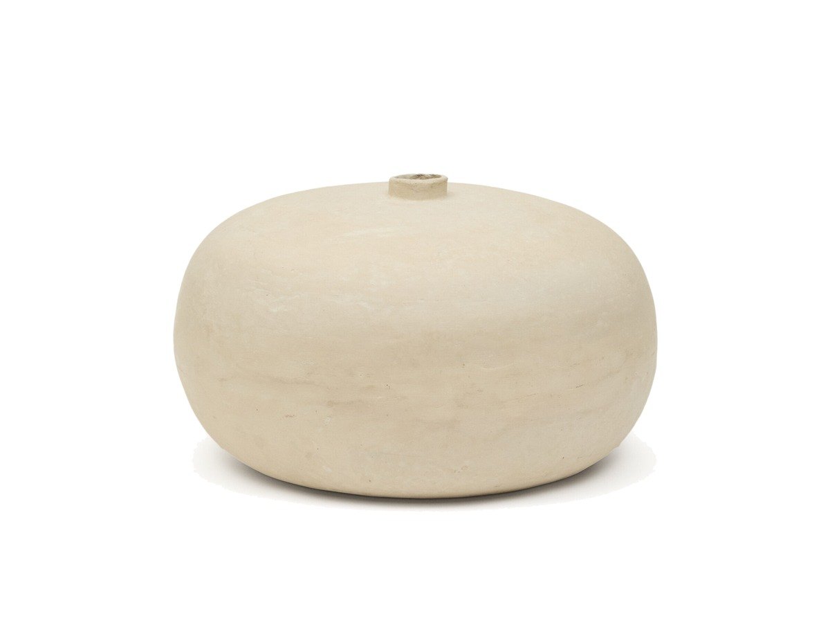 Kave Home Nivala vaas van papier-maché 23 cm