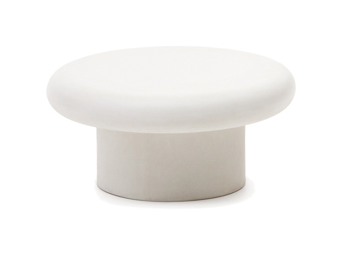 Kave Home Salontafel Addaia van wit cement Ø66 cm