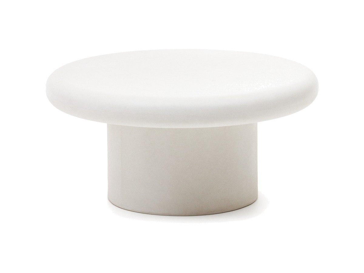 Kave Home Salontafel Addaia van wit cement Ø90 cm