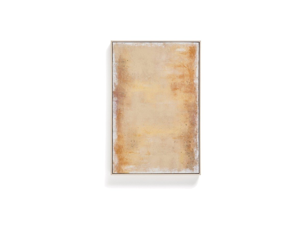 Kave Home Selnar abstract schilderij geel 60 x 90 cm
