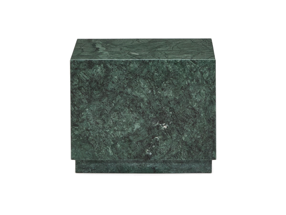 Kave Home Sorein groene bijzettafel van marmer 50 x 50 cm