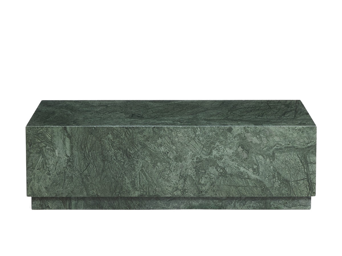 Kave Home Sorein salontafel van groen marmer 100 x 50 cm