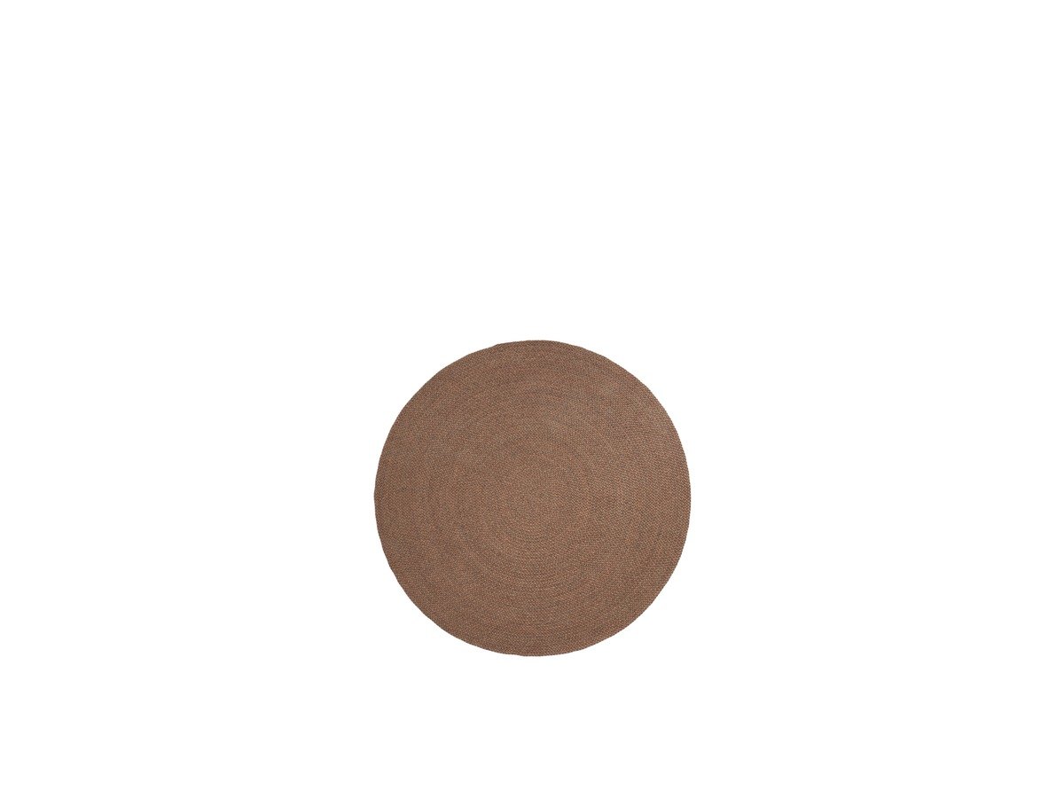 Kave Home Vloerkleed Despas van synthetische vezels terracotta Ø200 cm