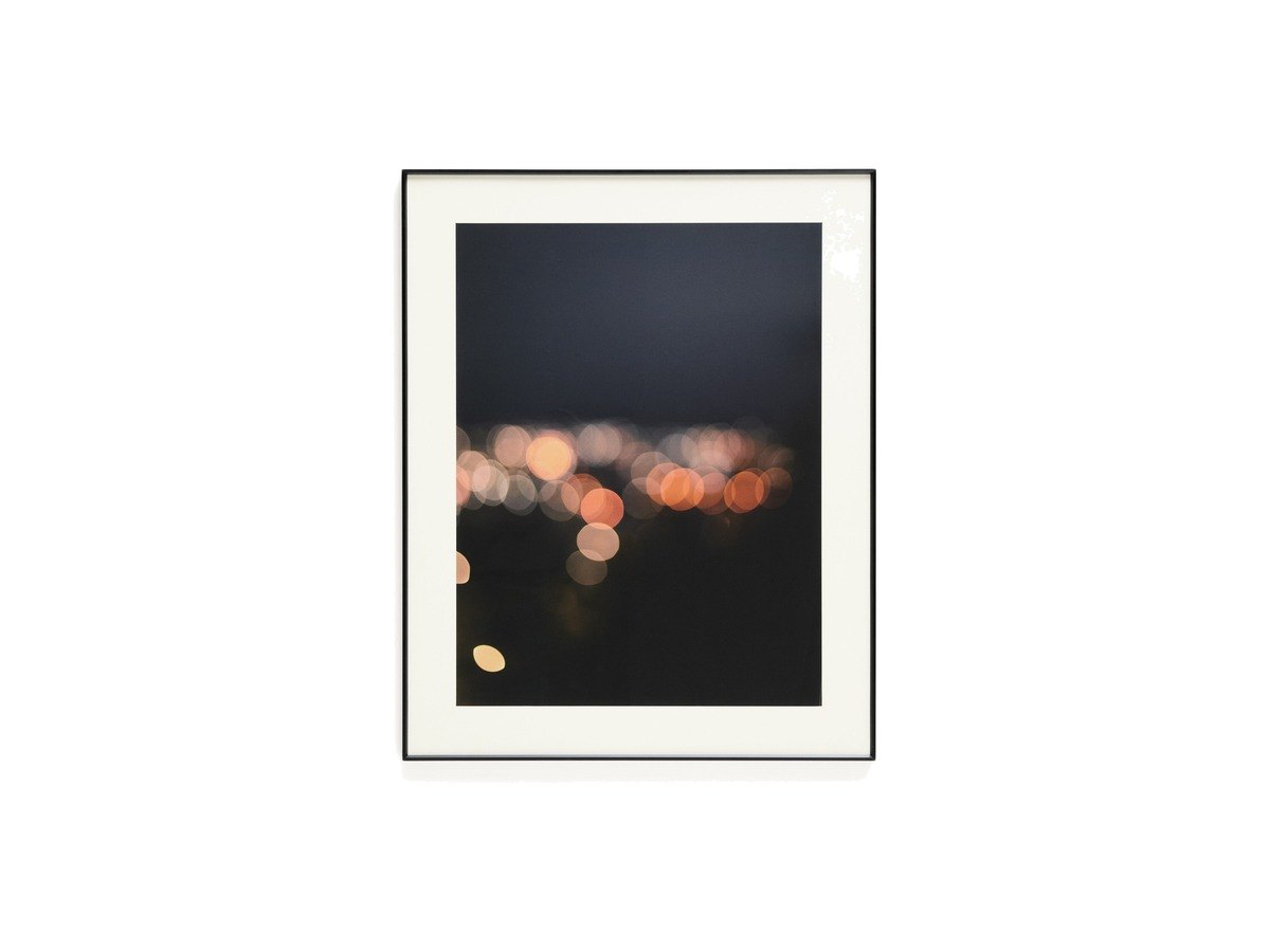 Kave Home Zavira kunstwerk met foto van lichten van Barcelona 80 x 100 cm