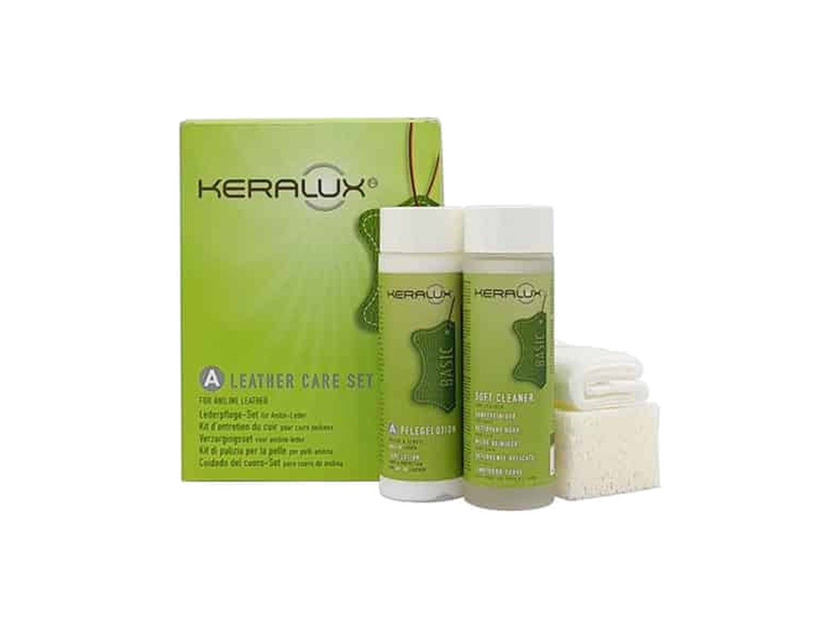 Keralux® onderhoudsset voor natuurlijk ‘aniline’ leder (set A)
