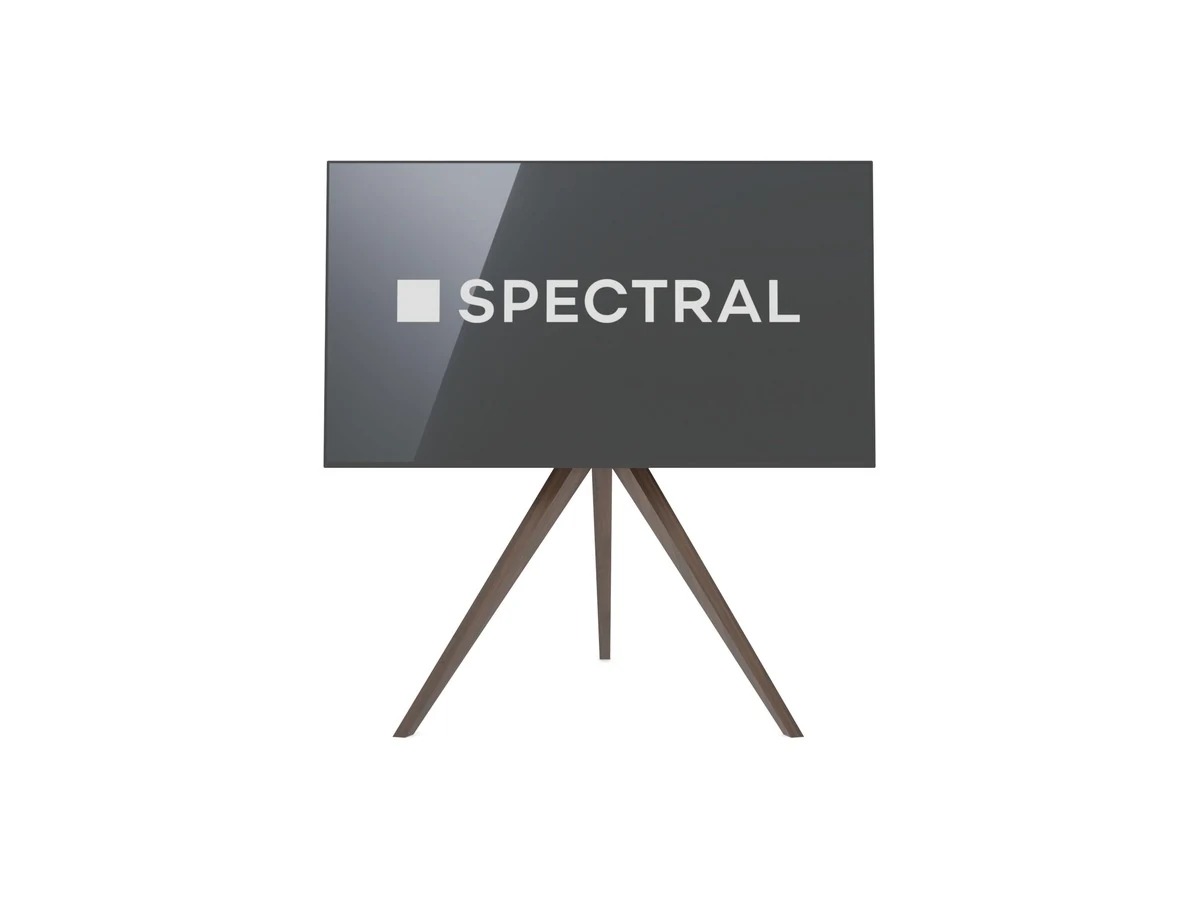 Spectral Art AX30 tv-standaard in walnoot, vrijstaand op wit